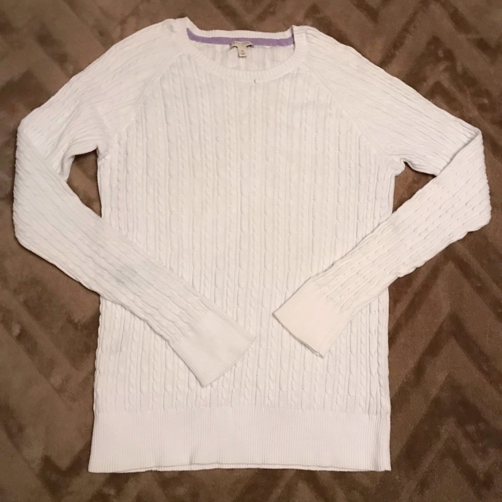 Sonoma White Sweater XL